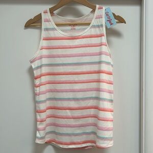 NWT Cat & Jack Striped Colored Sleeveless T-shirt size XL (14/16)